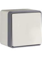 Выключатель одноклавишный влагозащищенный Gallant (слоновая кость) / WL15-01-02 / W5010203