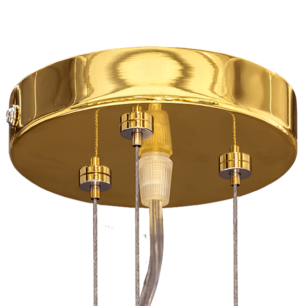 758082 Люстра подв. DIAFANO 8х40W G9 ЗОЛОТО/БЕЛЫЙ