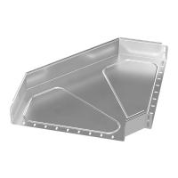 Угол горизонтальный 90 градусов Стандарт INOX (AISI 304) 500х100 Промрукав