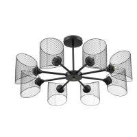 8238/8C COUNTY LN25 258 черный, металл Люстра потолочная Е27 8*60W 220V TIDINA