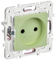 SKANDY Розетка без заземления без защитных шторок 10А SK-R02G мятный IEK