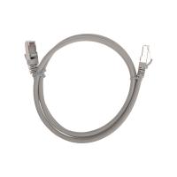 Патч-корд F/UTP, CAT 6, RJ45-RJ45, 26AWG, LSZH, серый, 1м REXANT