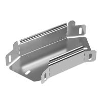 Угол горизонтальный 45 градусов Стандарт INOX (AISI 304) 100х50 Промрукав