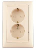 Legrand Valena Крем Розетка 2-ая с/з с защитными шторками