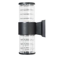 Светильник садово-парковый Feron.ONE DH0802-P, на стену вверх/вниз,  E27 230V, черный пластик