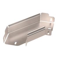 Угол горизонтальный 90 градусов Стандарт INOX (AISI 409) 100х50 Промрукав