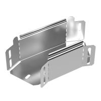 Угол горизонтальный 45 градусов Стандарт INOX (AISI 304) 100х80 Промрукав