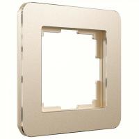 W0012611/ Рамка на 1 пост Platinum (шампань)