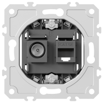 Механизм розетки RJ45/TV cat.5,ClassE-8/0-2400 МГц, серия DB