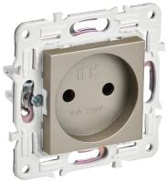 SKANDY Розетка без заземления без защитных шторок 10А SK-R02Sh шампань IEK