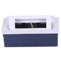 Настольный встраиваемый выдвижной розеточный блок  6 мод. (3 мод. 45х45), белый