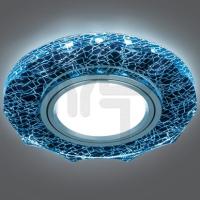 BL070 Светильник Gauss Backlight Круг гран. Черный/Серебро/Хром  Gu5.3  LED 4100K 1/40