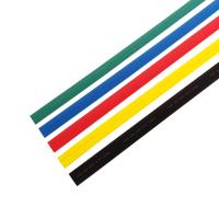 Набор термоусаживаемых трубок ТУТ нг 20,0/10,0мм, пять цветов, упаковка 25 шт. по 1м REXANT