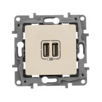 Legrand Valena LIFE DIY Сл.кость Розетка 2-ая USB 240В/5В 1500мА