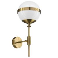 813611 Бра GLOBO 1х40W E14 electroplating bronze/white