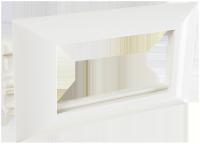 Суппорт с рамкой на 2 поста (45х45) в профиль для кабель-канала 100х50