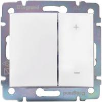 Legrand Valena Бел Светорегулятор нажимной 40-600W для л/н и обмоточных т-ров