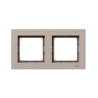 2 - местная рамка, IP44, кремовая, пластик Эпика EKF