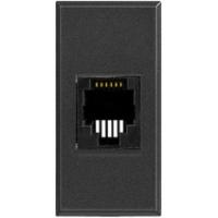 BT Axolute Антрацит Розетка компьютер RJ45 6 кат. UTP 1 мод 110 IDC