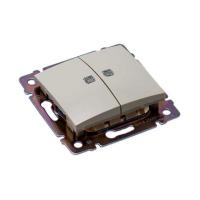 Legrand Valena Бел Переключатель 1-клавишный с подсветкой