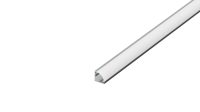Угловой алюминиевый анод. профиль, 7,9х7,9х2000мм. В комплекте матовый экран, 4 торцевые заглушки, 4 крепежа, алюминий