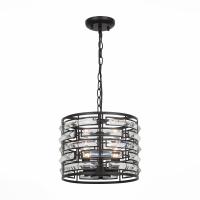 SL665.403.04 Люстра подвесная ST-Luce Черный/Черный, Прозрачный E14 6*40W CHIAREZZA