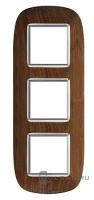 BT Axolute Орех Рамка 2+2+2 мод эллипс