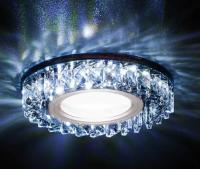 S291 BL хром/голубой хрусталь/MR16+3W(LED COLD)