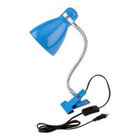 Светильник настольный Моби REXANT  на металлической стойке с зажимом-прищепкой, с цоколем Е27, 60 Вт, цвет летнее небо 