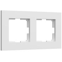 Рамка на 2 поста Slab (белый софт) W0022961
