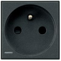 BT Axolute Антрацит Розетка с/з с защитными шторками 10/16 А 250 В французский стандарт