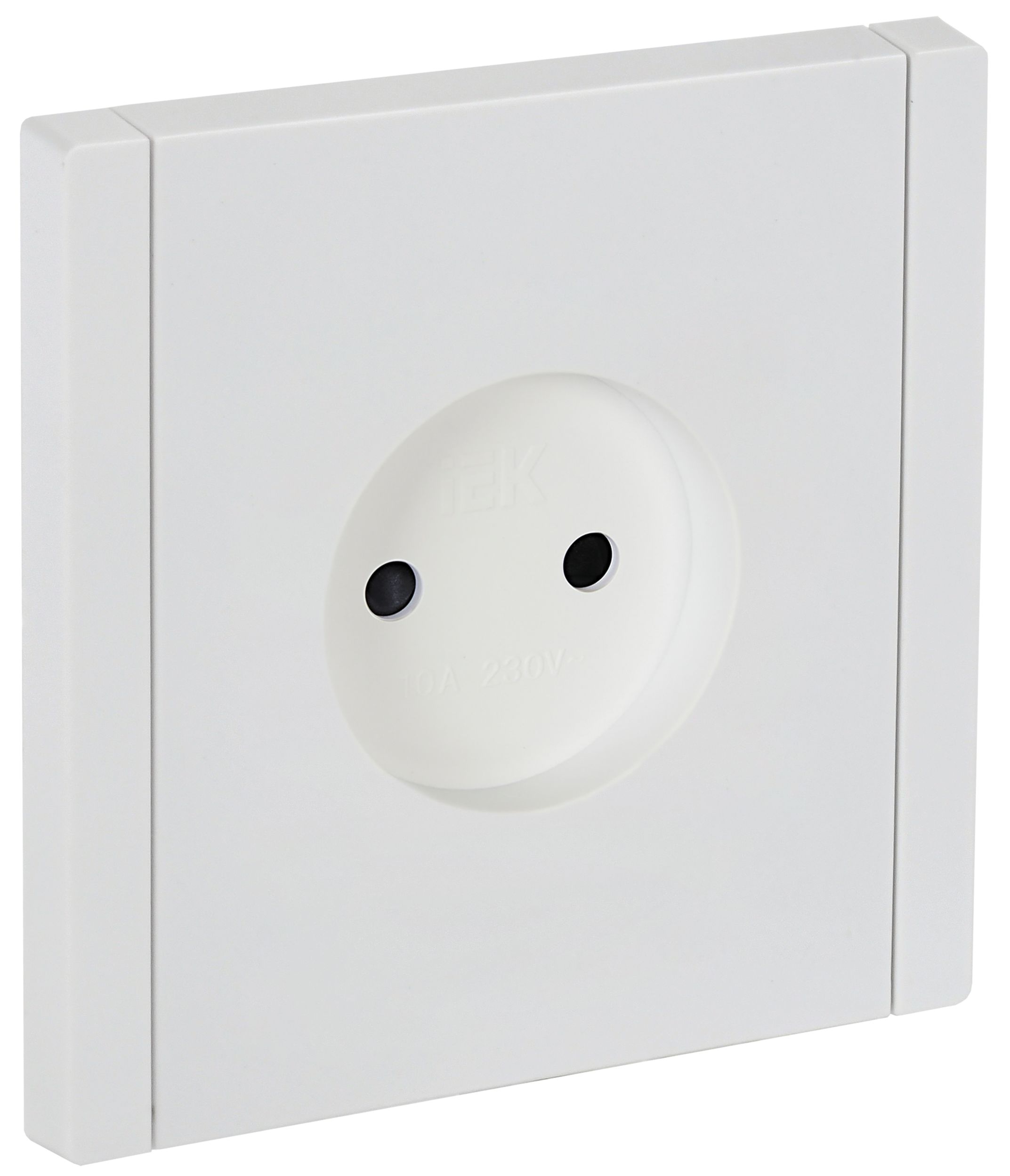 FORTE&PIANO Розетка 1-местная без заземления с защитными шторками винтовое крепление 10А FP217 белый IEK