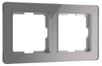 Рамка на 2 поста Acrylic графит / W0022704