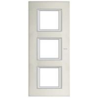 BT Axolute Алюминий Рамка 2+2+2 мод прямоугольная (надпись вертикально)