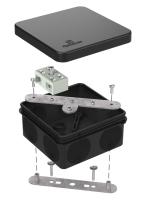 Коробка огнестойкая разветвительная для о/п двухкомпонентная 60-0210-FR6.0-4-2-Р Е15-Е60 RAL9005 80х80х40 (44 шт/кор) Промрукав