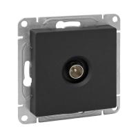 Механизм розетки TV, одиночная, чёрный Эпика EKF