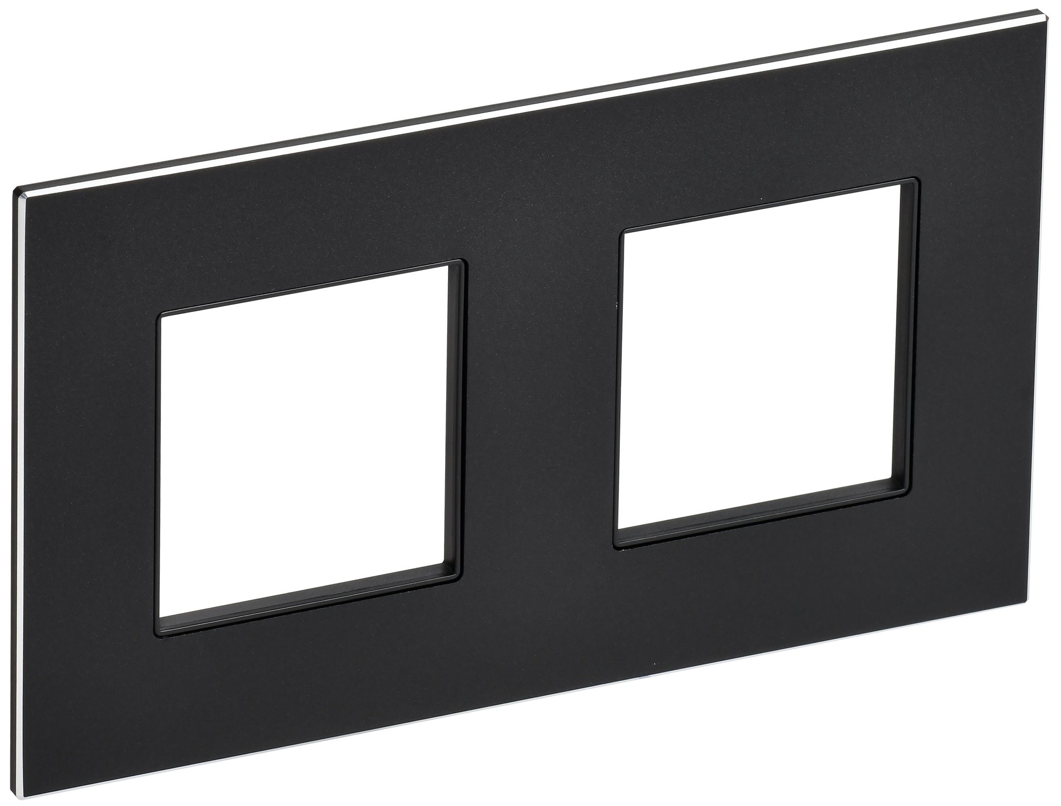 SKANDY Рамка 2-местная SK-F32Bl металл черный IEK