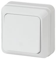 2Э-101-01 Intro Выключатель, 10А-250В, ОУ, б.м.п., Quadro, белый (10/200/3600)