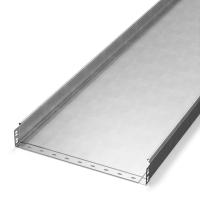 Лоток неперфорированный Стандарт INOX (AISI 304) 500х80х3000 (1,0 мм) (3 м/уп) Промрукав