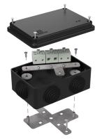 Коробка огнестойкая для о/п 40-0340-FR6.0-6 Е15-Е120 RAL9005 120х80х50 (20 шт/кор) Промрукав