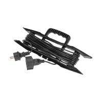 Удлинитель-шнур на рамке ПВС 3х0,75мм², 10м, с/з, 6А, 1300Вт, IP20, черный PROconnect 