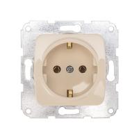 DEA Розетка 1-ая с/з с/у 16А мех. Беж KRANZ  
