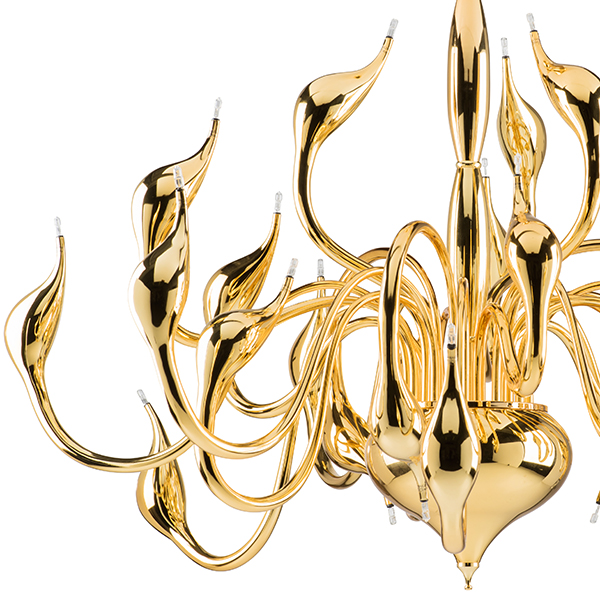 751242 Люстра подв. Cigno collo 24х20W G4 ЗОЛОТО