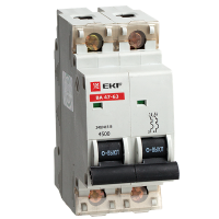 Автоматический выключатель ВА 47-63, 2P 8А (D) 4,5kA EKF
