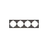 Рамка STRONG 4-постовая графит KRANZ