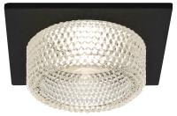 Встраиваемый светильник декоративный ЭРА DK110 BK/CL MR16 GU5.3 черный прозрачный