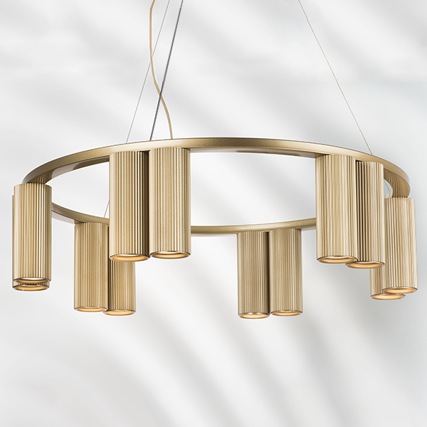 718123 Люстра ROMA 12х28W GU10 (led) CHAMPAGNE GOLD