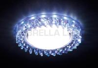 G255 PR/WH хром/перламутровый хрусталь/MR16+3W(LED WHITE)