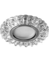 CD916 15LED*2835 SMD 4000K  MR16 50W G5.3  прозрачный  хром с драйвером в комплекте