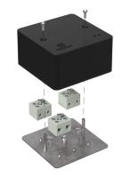 Коробка огнестойкая для кабель-канала 40-0460-FR6.0-6 Е15-Е120 RAL9005 85х85х45 (44 шт/кор) Промрукав